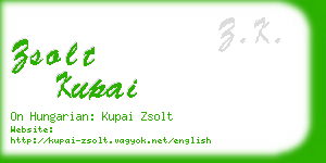 zsolt kupai business card